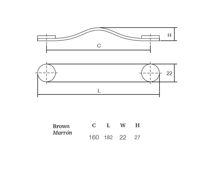 Tirador 0404 FLEXA de Viefe A4041PI18 3