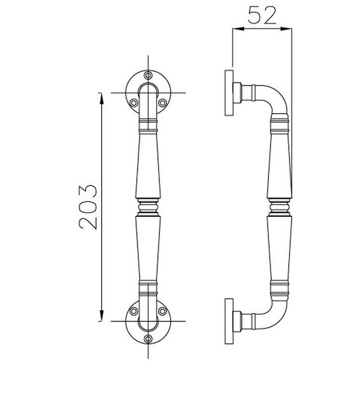Tirador Ginevra 40MD202 Reguitti MA0240NM00 2