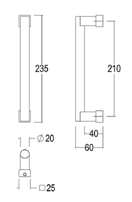 Tirador llis 157 Quincalux MA0157 3