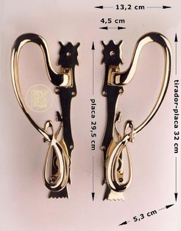 Tirador modernista caracoles MA0055 2
