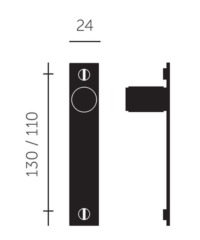 Tirador para mueble Buster + Punch con placa A2661 6