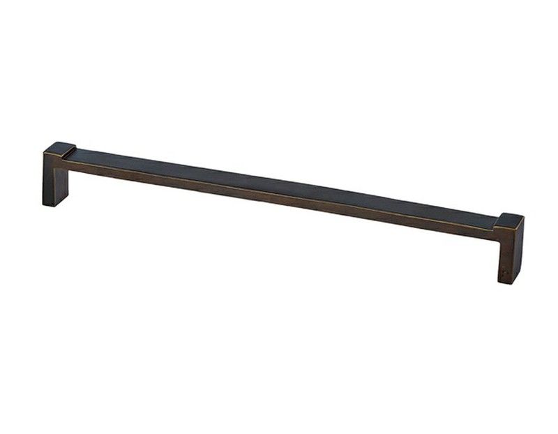Tirador plano ANVIL de JOLIE en bronce antiguo 5
