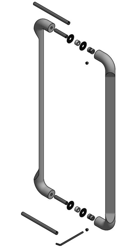 Tirador puerta GL500 PA RIVIO de Formani MA2822 2