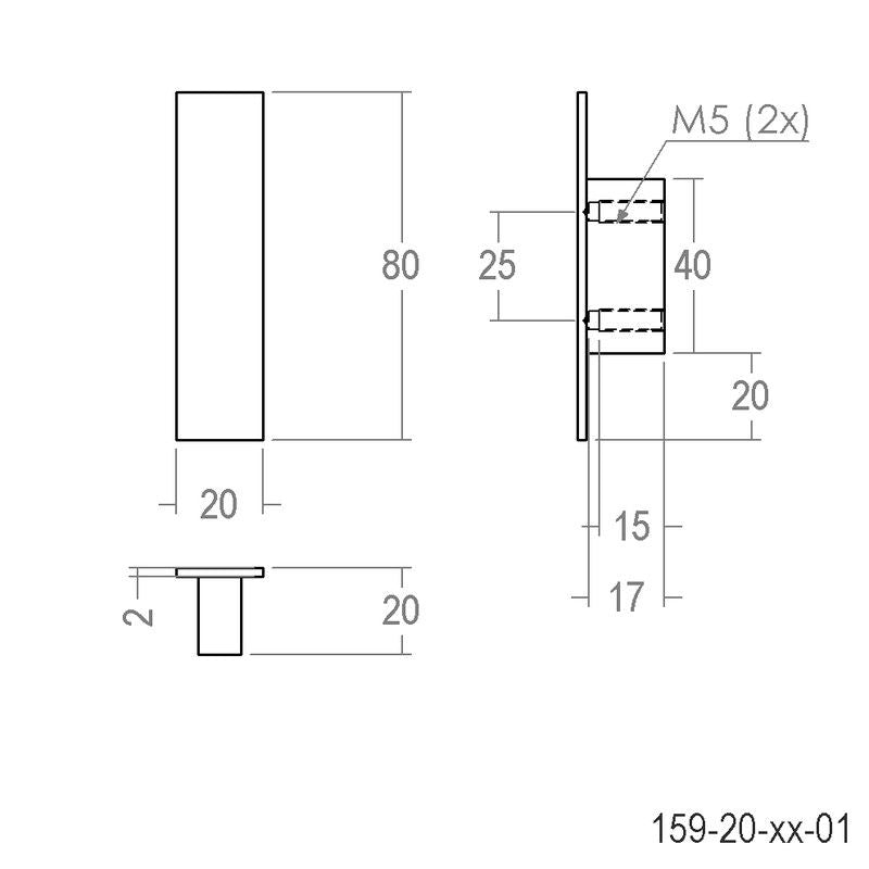 Tirador 159 Quincalux A4159 6