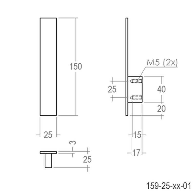 Tirador 159 Quincalux A4159 5