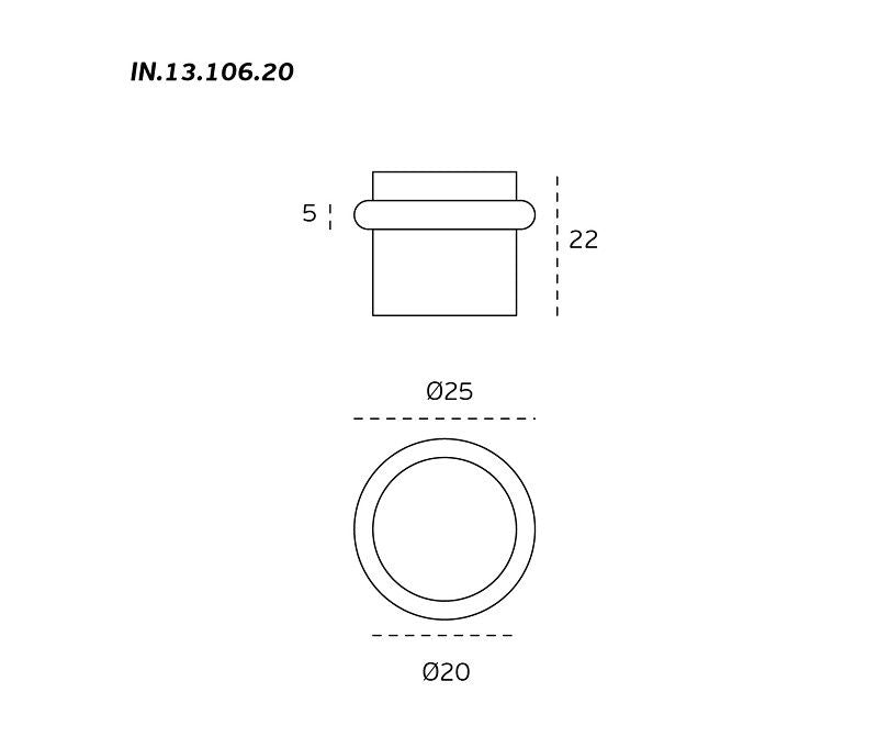 Tope de puerta IN.13.106.20 JNF UT1291IM00 2